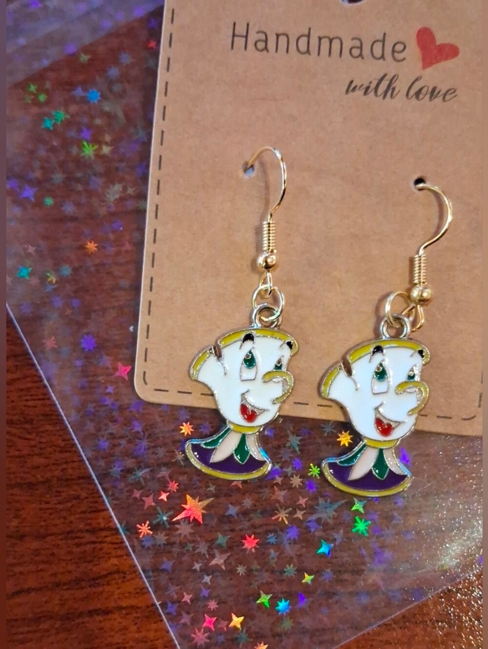$8 Each Or Bundle 5/$20 Handmade Kids Chip Inspired Dangle Earrings